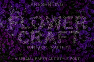 Flower Craft - Alphabets Flower Font For Crafters Font Download