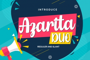Azarita Duo | Regular & Slant Font Font Download