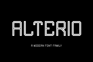 Alterio Modern Font Download