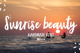 Sunrise | Handmade font and extras! Font Download