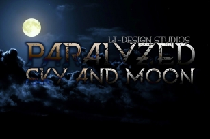 Paralyzed sky and moon Font Download