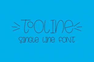 Tooline - Single Line - Hair Line Font Font Download