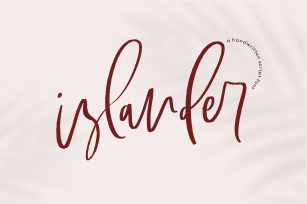 Islander - A Handwritten Script Font Font Download