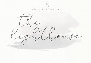 The Lighthouse - Delicate Script Font Font Download