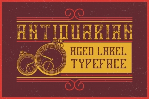 Antiquarian label typeface Font Download