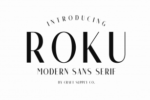 Roku - Modern Sans Serif Font Download