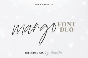 Margo Font Duo w 6 Bonus Logos Font Download