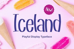 Iceland - Playful Display Typeface Font Download