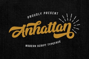 Anhattan - Retro Bold Script Font Font Download
