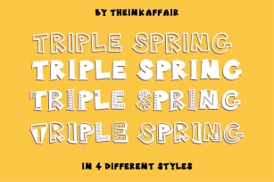 Triple Spring Font Download