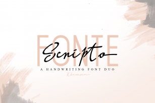 Scripto Fonte Font Duo Font Download