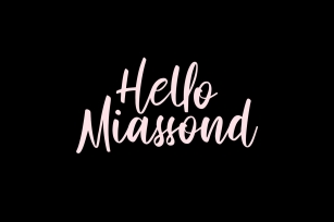 Hello Miassond Casual Brush Font Font Download