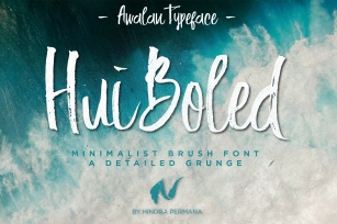 Hui Boled Hand Brush Typeface Font Download