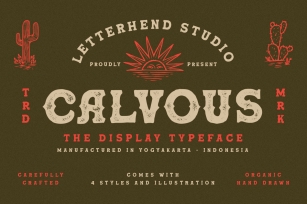 Calvous - Slab Serif Typeface Font Download