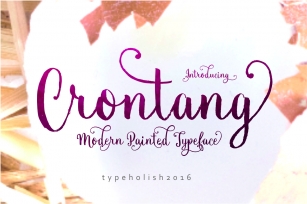 Crontang Font Download