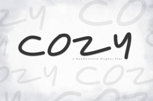 Cozy - A Handwritten Display Font Font Download