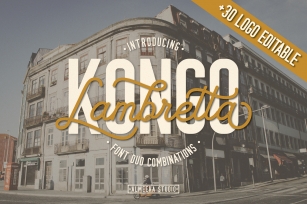 Kongo Lambretta Font Duo Font Download