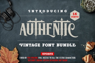 Authentic Vintage Font Bundle Font Download