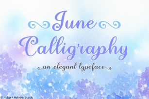 June Calligraphy Font Download