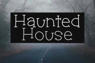 Haunted House - A Spooky Handwritten Font Font Download
