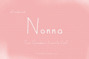 Nonna - Your Grandmas favorite handwritten script font ! Font Download