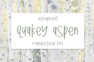 Quakey Aspen Font Download