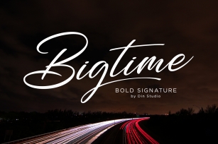 Bigtime - Script Font Download