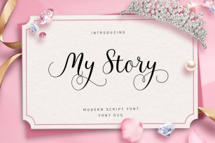 My Story Script Font Duo Font Download