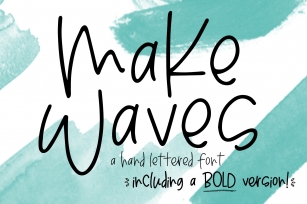 Make Waves Font Download