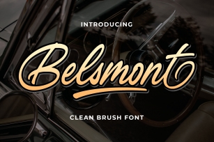 Belsmont - Clean Brush Font Font Download