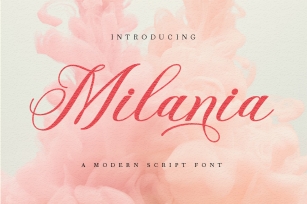 Milania Script Font Download