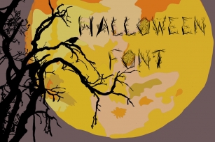 Halloween woody alphabet Font Download