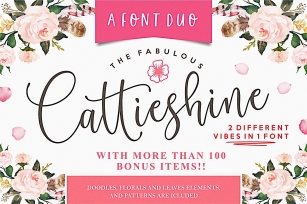 Cattieshine - Font Duo Font Download