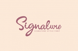 Signature - Script Font Download