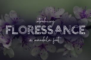 Floressance - a mandala font Font Download