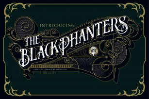 Blackphanter display font Font Download