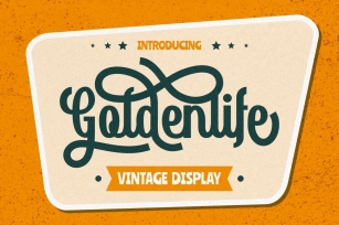 Goldenlife - Vintage Display Font Download