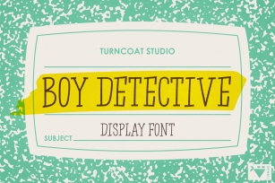 Boy Detective - Display Font Font Download