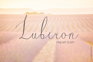 Luberon. Fine art script Font Download
