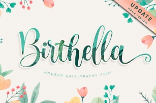 Birthella || Modern Calligraphy Font Download