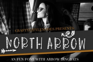 North Arrow - An Arrow Font & Dingbat Duo Font Download