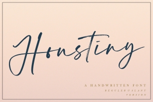 Houstiny - Handwritten Font Font Download