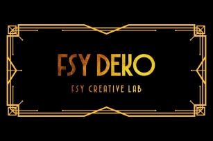 FSY Deko | Vintage Typeface Font Download