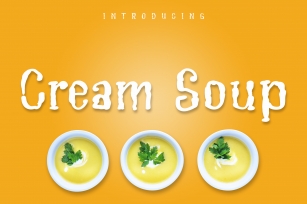 Cream Soup | Sauce Made Font Font Download