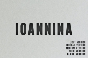 Ioannina Sans Serif Family Font Download