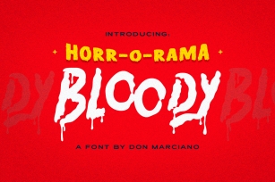Bloody Scary Font Font Download