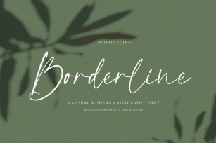 Borderline | Calligraphy Font Font Download