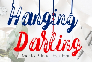 Hanging Darling Decorative Holiday Font Font Download