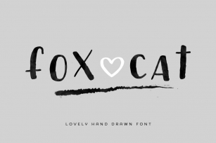 Fox Cat Hand Drawn Font Font Download