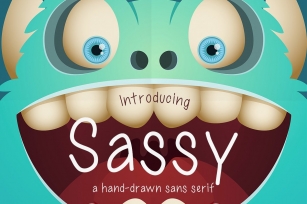 Sassy a Hand-Drawn Sans Serif Font Font Download
